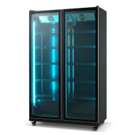 Armario Expositor Refrigerado Modelo D Luz Led - 1050 Litros 2 Puertas