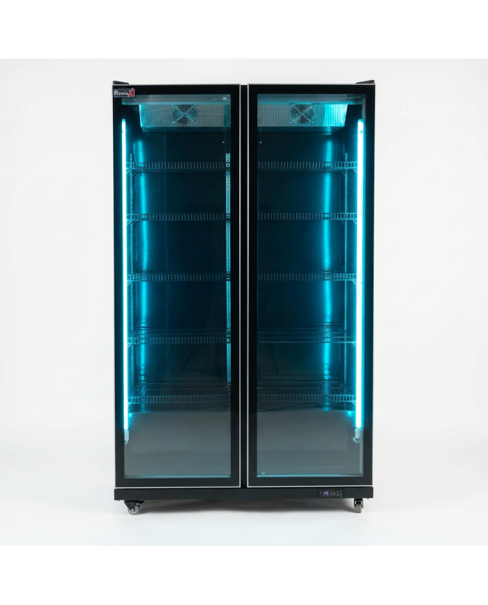Armario Expositor Refrigerado Modelo D Luz Led - 1050 Litros 2 Puertas