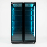 Armario Expositor Refrigerado Modelo D Luz Led - 1050 Litros 2 Puertas