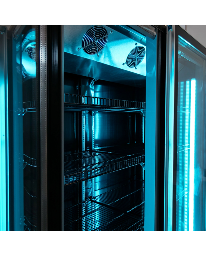 Armario Expositor Refrigerado Modelo D Luz Led - 1050 Litros 2 Puertas