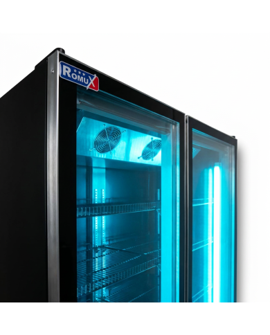 Armario Expositor Refrigerado 1050L Ventilado Romux | Equipamiento Industrial
