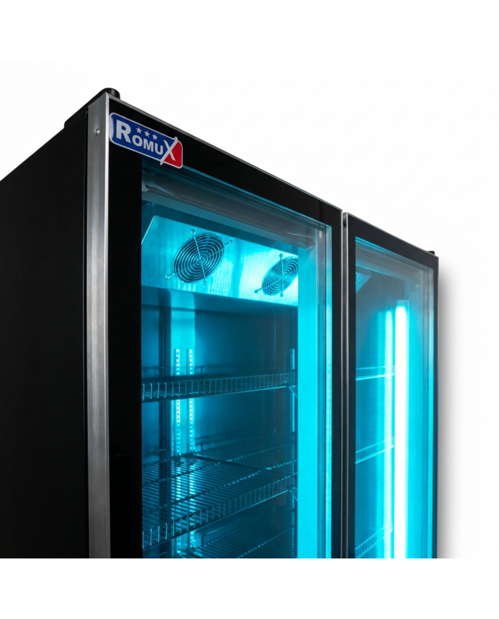 Armario Expositor Refrigerado Modelo D Luz Led - 1050 Litros 2 Puertas