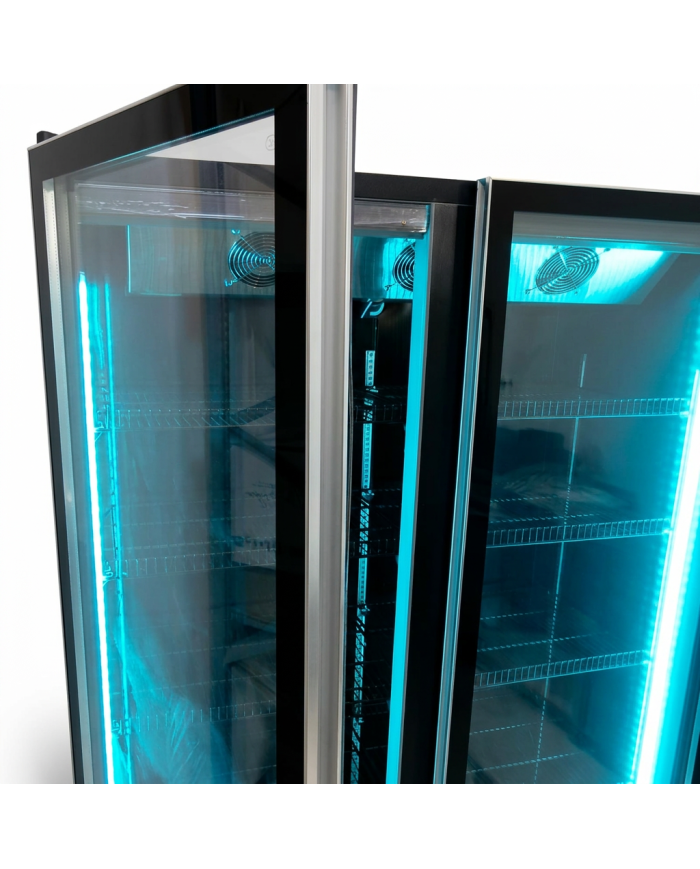Armario Expositor Refrigerado Modelo D Luz Led - 1050 Litros 2 Puertas