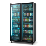 Armario Expositor Refrigerado Modelo D Luz Led - 1050 Litros 2 Puertas