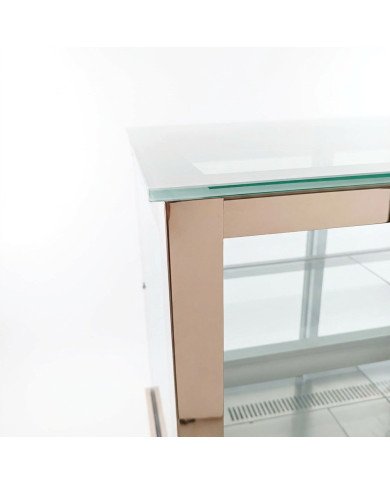 Vitrina Pastelera Refrigerada Cuadrada de Suelo de 410 litros | Equipamiento industrial