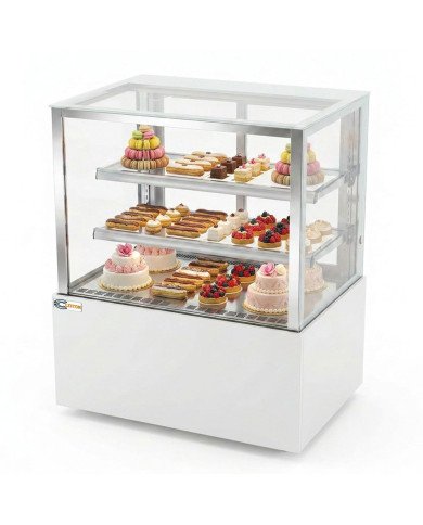 Vitrina Pastelera Refrigerada Cuadrada de Suelo de 410 litros | Equipamiento industrial