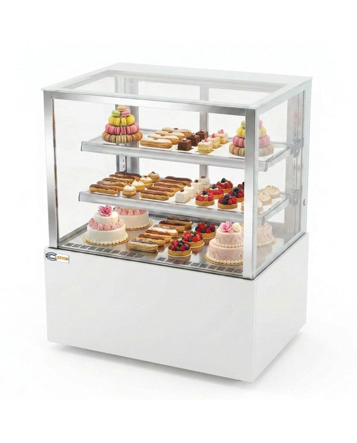 Vitrina Pastelera Refrigerada Cuadrada de Suelo de 410 litros | Equipamiento industrial