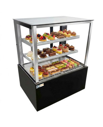 Vitrina Pastelera Refrigerada Cuadrada de Suelo de 410 litros | Equipamiento industrial