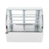 Vitrina Pastelera Expositora Refrigerada De Suelo 2 Estantes Con Crist