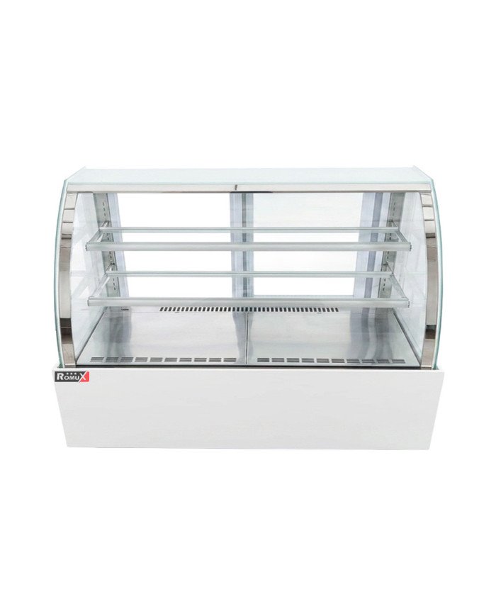 Vitrina Pastelera Expositora Refrigerada De Suelo 2 Estantes Con Crist