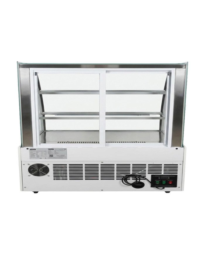 Vitrina Pastelera Expositora Refrigerada De Suelo 2 Estantes Con Crist