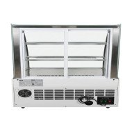 Vitrina Pastelera Expositora Refrigerada De Suelo 2 Estantes Con Crist