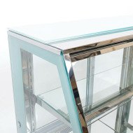 Vitrina Pastelera Expositora Refrigerada De Suelo 2 Estantes Con Crist