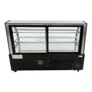 Vitrina Pastelera Expositora Refrigerada De Suelo 2 Estantes Con Crist
