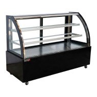 Vitrina Pastelera Expositora Refrigerada De Suelo 2 Estantes Con Crist