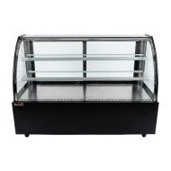 Vitrina Pastelera Expositora Refrigerada De Suelo 2 Estantes Con Crist