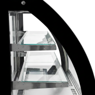 Vitrina Pastelera Expositora Refrigerada De Suelo 2 Estantes Con Crist