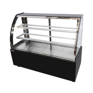Vitrina Pastelera Expositora Refrigerada De Suelo 2 Estantes Con Crist