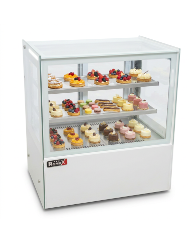 Vitrina Pastelera Refrigerada Cuadrada de Sobremesa de 350 litros | Equipamiento industrial