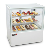 Vitrina Pastelera Expositora Refrigerada Cuadrada De Sobremesa 2 Estan