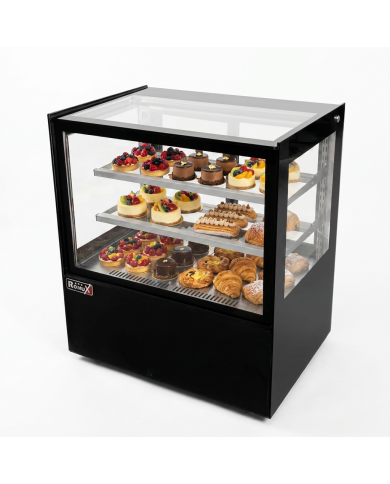 Vitrina Pastelera Expositora Refrigerada Cuadrada De Sobremesa 2 Estan