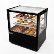 Vitrina Pastelera Expositora Refrigerada Cuadrada De Sobremesa 2 Estan