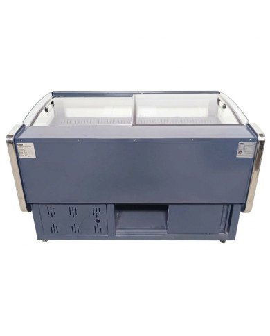 Vitrina Carnicera Expositora Refrigerada Con Cristal Alto Curvo Roja 4