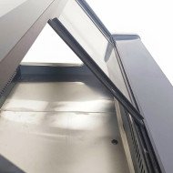 Vitrina Carnicera Expositora Refrigerada Con Cristal Alto Curvo Negra