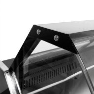 Vitrina Carnicera Expositora Refrigerada Con Cristal Alto Curvo Negra