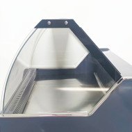 Vitrina Carnicera Expositora Refrigerada Con Cristal Alto Curvo Negra