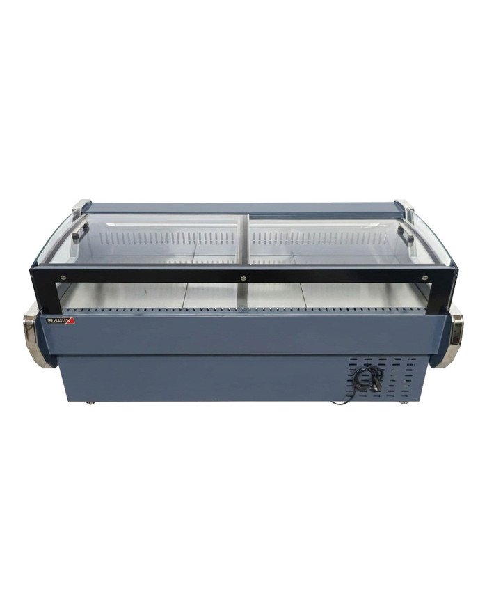 Vitrina Carnicera Expositora Refrigerada Con Cristal Alto Curvo Roja 4