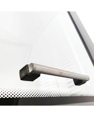 Vitrina Carnicera Expositora Refrigerada Con Cristal Alto Curvo Roja 4
