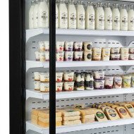 Vitrina Expositora Mural Refrigerada Para Lácteos Con 4 Estantes De 15