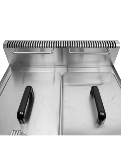 Freidora Industrial Doble 14+14L Romux | Equipamiento Hostelería
