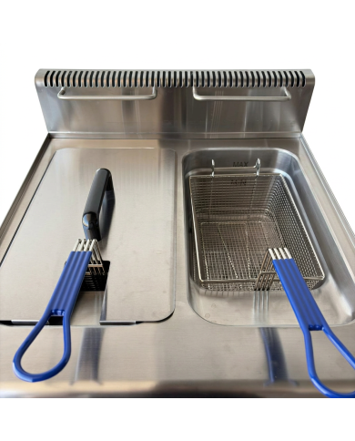Freidora Industrial Doble 14+14L Romux | Equipamiento Hostelería