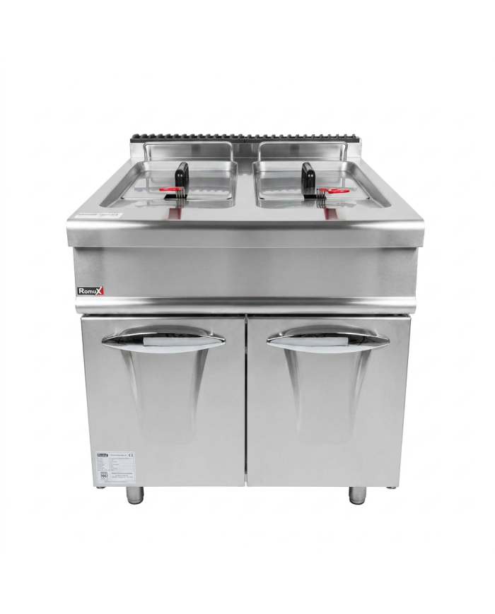 Freidora Industrial Doble 28+28L Romux | Maquinaria Hostelería