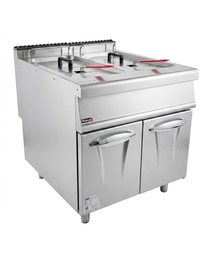 Freidora Industrial Doble 28+28L Romux | Maquinaria Hostelería