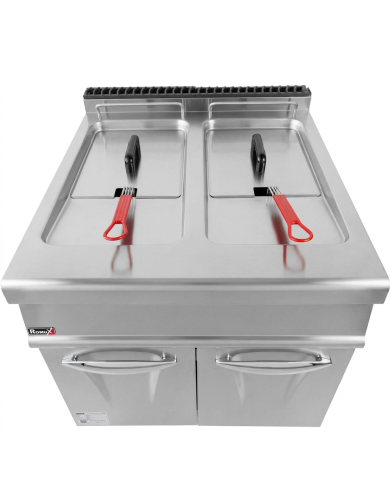 Freidora Industrial Doble 28+28L Romux | Maquinaria Hostelería
