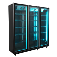 Armario Expositor Refrigerado Modelo D Luz Led - 1500 Litros 3 Puertas