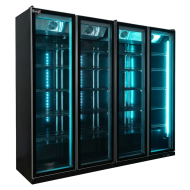 Armario Expositor Refrigerado Modelo D Luz Led - 2000 Litros 4 Puertas