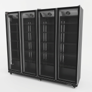 Armario Expositor Refrigerado Modelo D Luz Led - 2000 Litros 4 Puertas