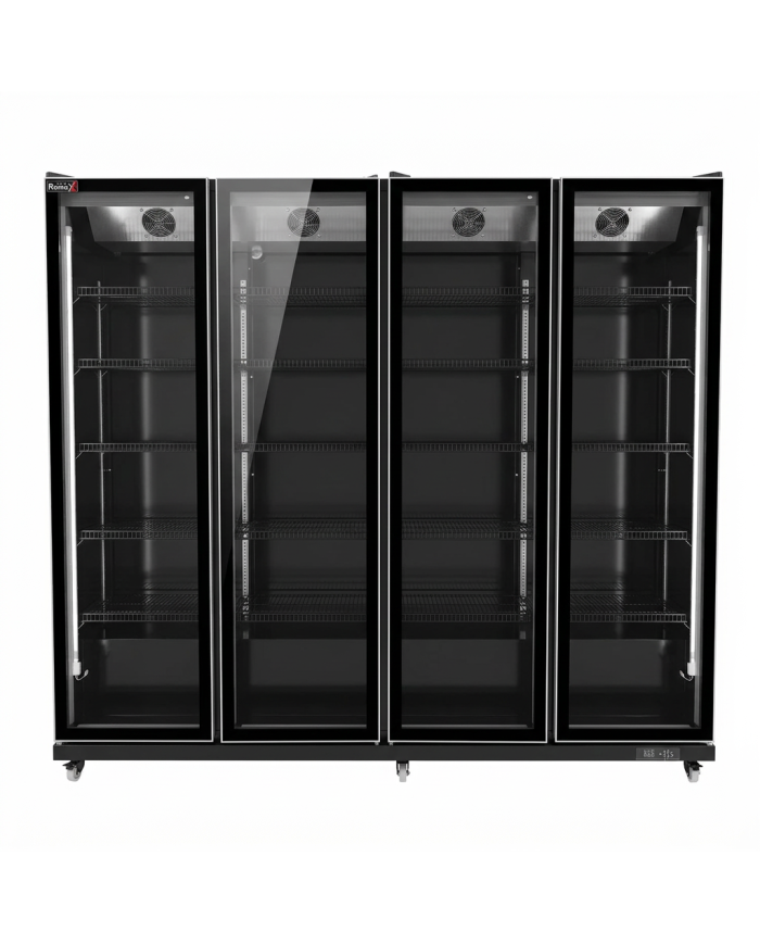 Armario Expositor Refrigerado Modelo D Luz Led - 2000 Litros 4 Puertas