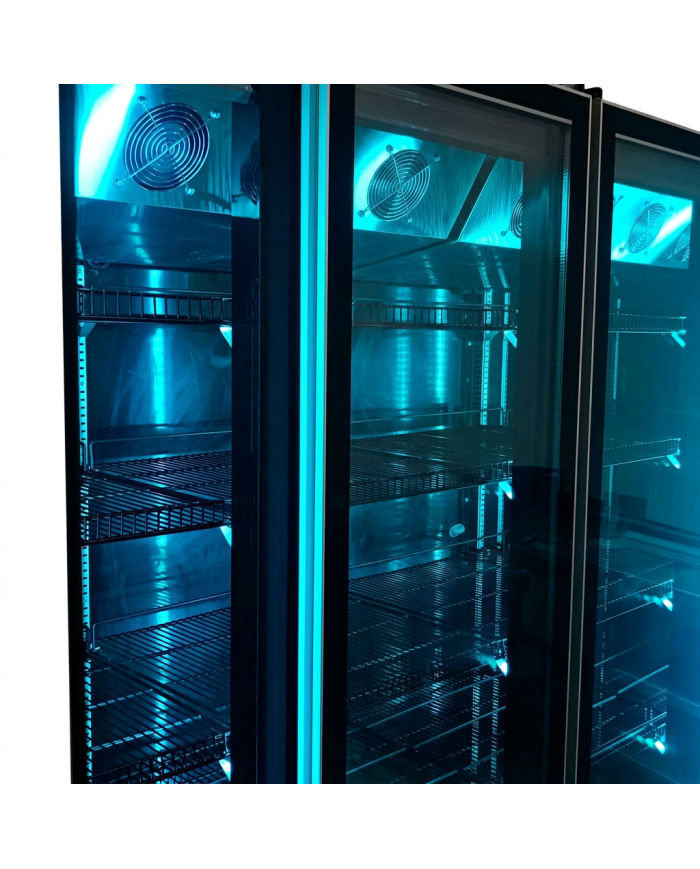 Armario Expositor De Congelación Modelo D Luz Led - 2200 Litros 4 Puer