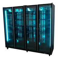 Armario Expositor De Congelación Modelo D Luz Led - 2200 Litros 4 Puer
