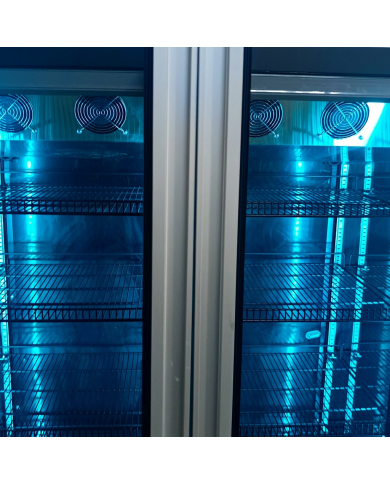 Armario Expositor de Congelación 2200L Ventilado Romux | Equipamiento Industrial