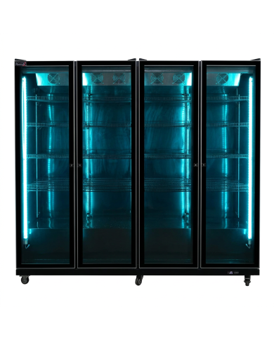 Armario Expositor de Congelación 2200L Ventilado Romux | Equipamiento Industrial