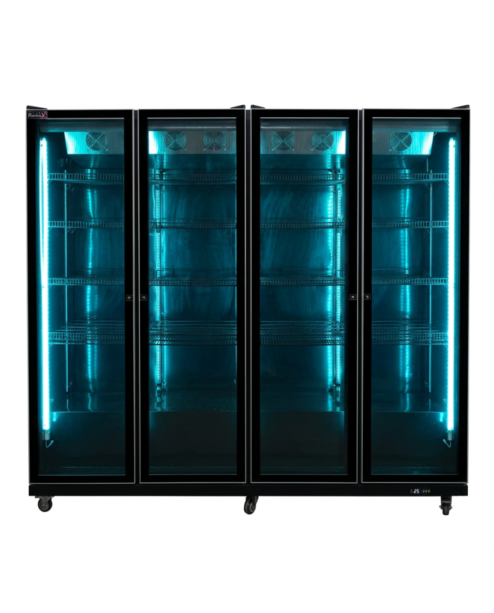 Armario Expositor De Congelación Modelo D Luz Led - 2200 Litros 4 Puer