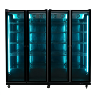 Armario Expositor De Congelación Modelo D Luz Led - 2200 Litros 4 Puer