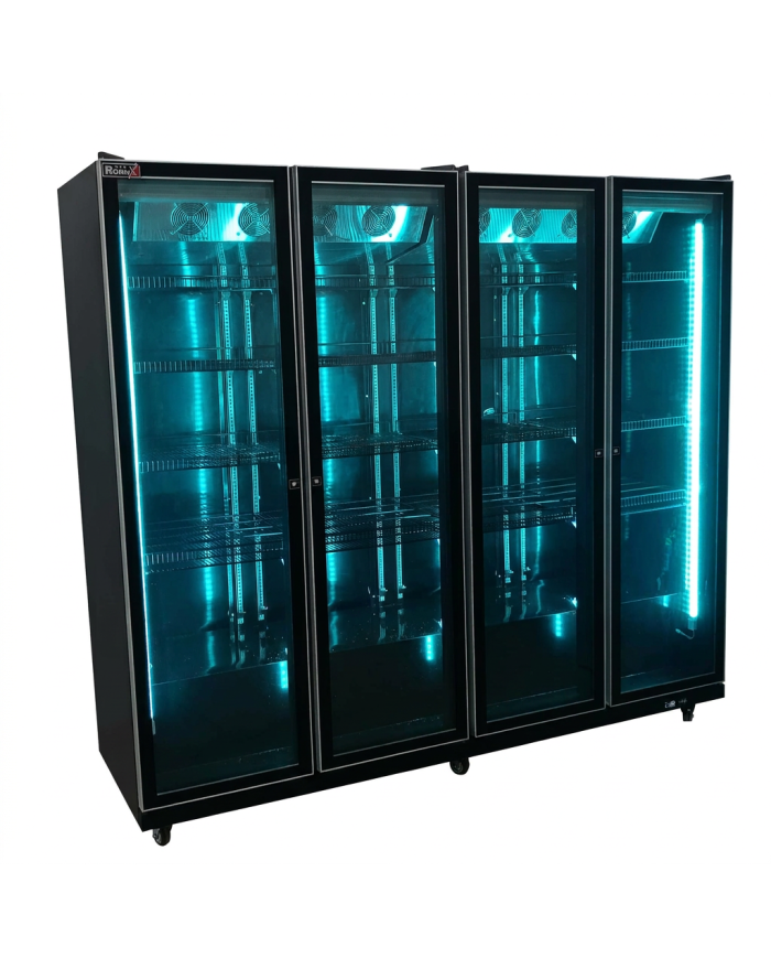 Armario Expositor De Congelación Modelo D Luz Led - 2200 Litros 4 Puer