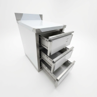 Cajonera Mural 3 Cajones 500x600x850 mm Romux | Equipamiento Industrial
